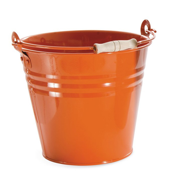 secchio-arancio secchi colorati in latta Rota Commerciale