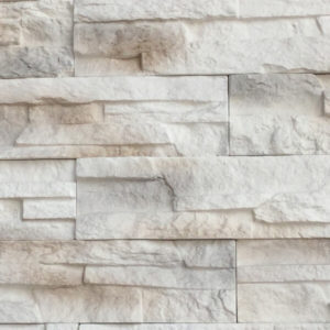 RIVESTIMENTO IN PIETRA RICOSTRUITA MOD. NEPAL - bianco fumo