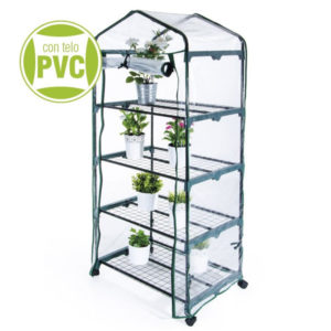 serretta da balcone, serra a 4 ripiani con ruote, serra, serra da balcone, Giardinaggio Bergamo, Rota Commerciale Bergamo, serre giardino