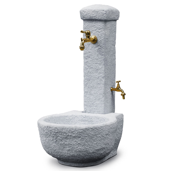 fontana-candelo-grigio fontana vedovella Candelo, fontana in cemento, fontane in cemento, giardinaggio Bergamo, arredo giardino Bergamo, Rota Commerciale Bergamo