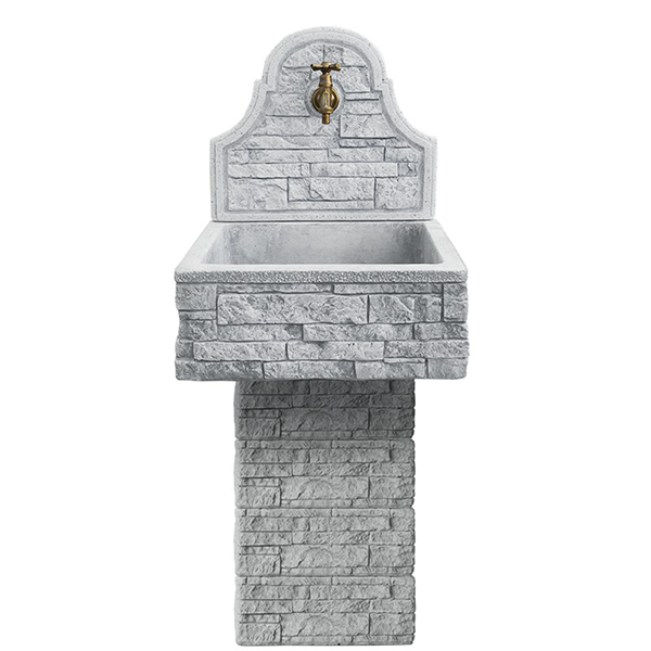 fontana-lavabo-asso-50 fontana a muro Asso 50, fontana in cemento , fontana giardino, Rota Commerciale Bergamo , Giardinaggio Bergamo