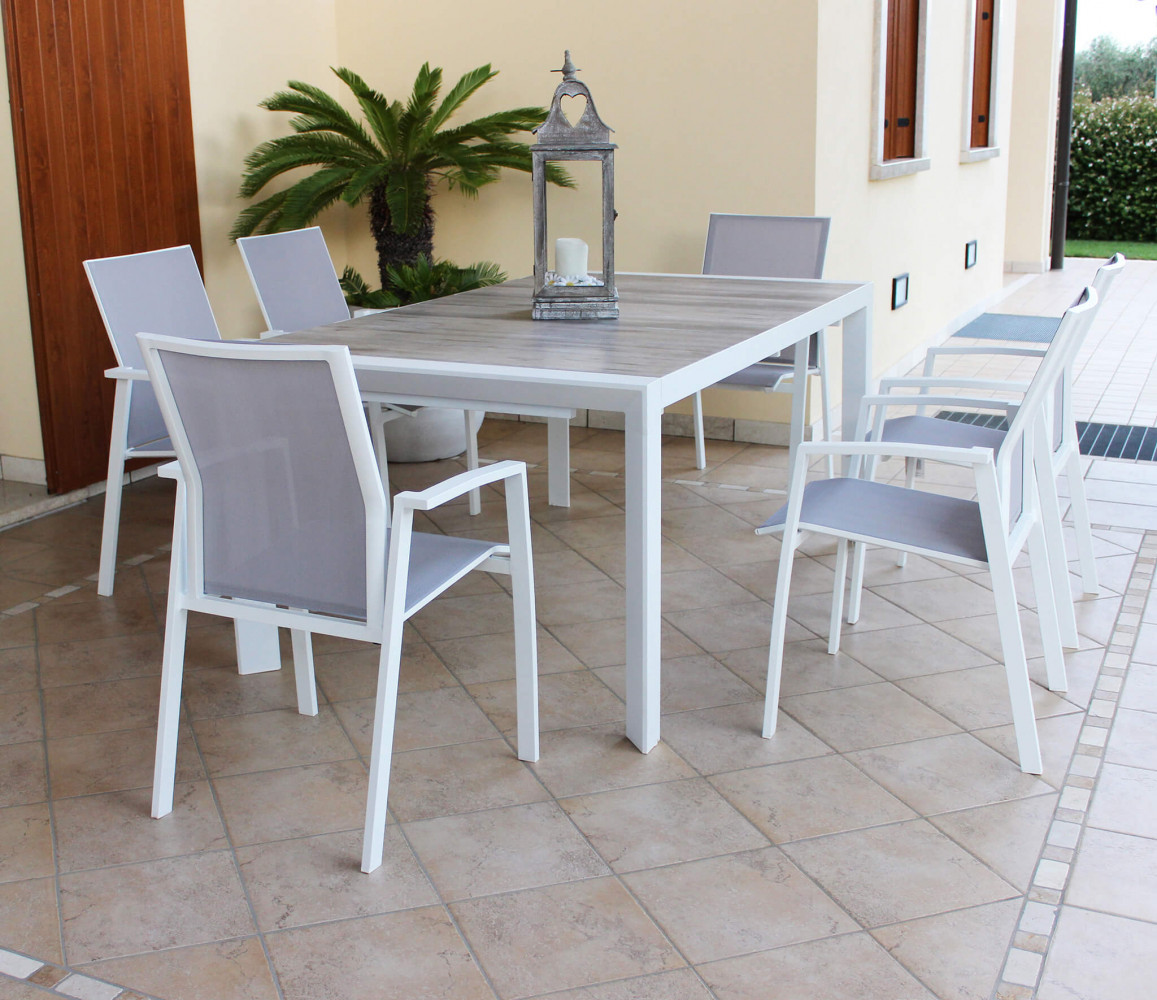 TAVOLO NEWPORT 175/235 X 100 tavolo giardino allungabile Newport, tavolo esterno, tavoli in gres effetto legno allungabile, arredo giardino Bergamo, Giardinaggio Bergamo, Rota commerciale Bergamo