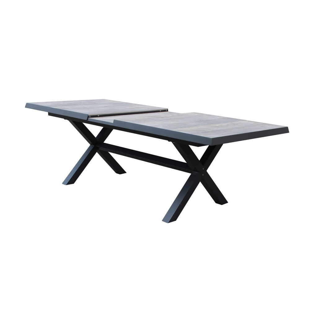 TAVOLO LOS ANGELES 200/260 X 100 tavolo allungabile da esterno, in gres effetto legno, tavolo Los Angeles da giardino, tavoli da esterno, tavoli da giardino, Arredo giardino Bergamo, Giardinaggio Bergamo, Rota Commerciale Bergamo