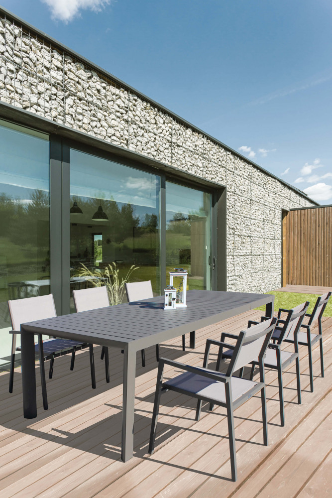 TAVOLO MALTA 160/240 X 100 tavolo malta tortora taupe antracite, tavolo da esterno allungabile , tavolo da giardino allungabile, tavoli da esterno, tavoli da giardino, arredo giardino Bergamo, giardinaggio Bergamo, Rota Commerciale