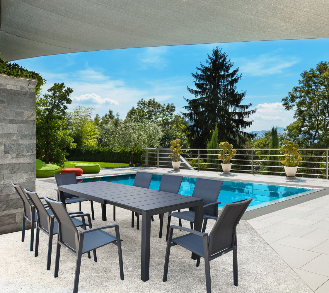 TAVOLO RODI 149/215 X 85 tavolo allungabile da giardino, tavolo da giardino, tavolo allungabile, tavolo da esterno, tavolo esterno allungabile, giardinaggio, arredo giardino, arredo giardino Bergamo, giardinaggio Bergamo