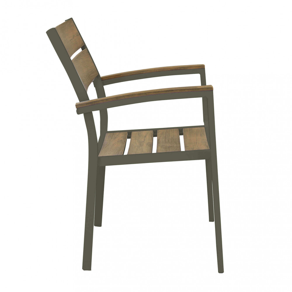 POLTRONA TENERIFE sedie da giardino, sedie da esterno bianca e taupe, sedie effetto legno, sedie polywood, sedia Tenerife, arredo giardino Bergamo, giardinaggio Bergamo , Rota Commerciale Bergamo