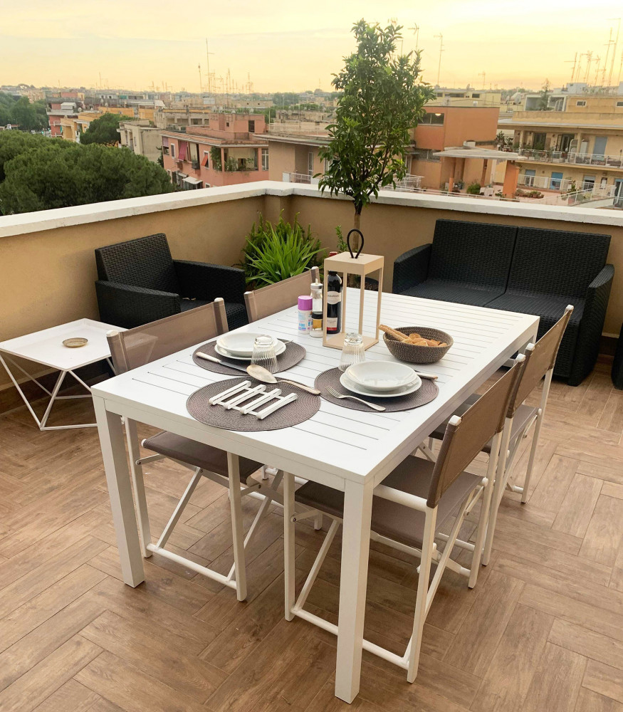 TAVOLO LONG BEACH 150 X 90 tavolo da giardino in alluminio, tavolo da esterno in alluminio, tavolo in alluminio, tavolo giardino, tavolo esterno, tavolo da giardino, arredo giardino, arredo giardino Bergamo, giardinaggio Bergamo, Rota Commerciale Bergamo