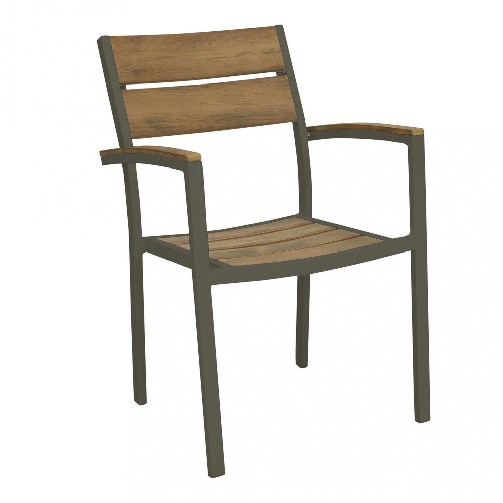 POLTRONA TENERIFE sedie da giardino, sedie da esterno bianca e taupe, sedie effetto legno, sedie polywood, sedia Tenerife, arredo giardino Bergamo, giardinaggio Bergamo , Rota Commerciale Bergamo