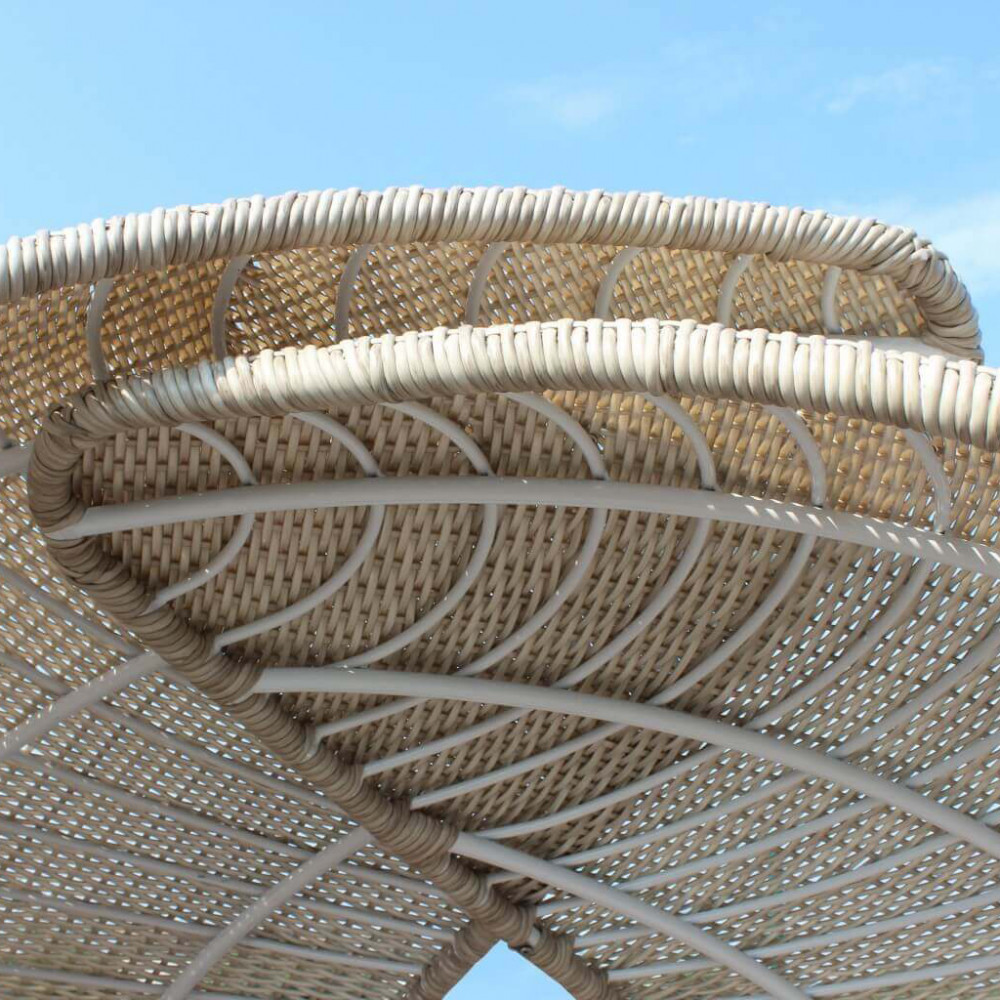 CONCHIGLIONE BAHIA Divano letto giardino conchiglione, divano letto per esterno, divano letto giardino in wicker, divano letto wicker, giardinaggio, giardinaggio Rota Commerciale, arredo giardino, arredo giardino Bergamo, Rota Commerciale Bergamo