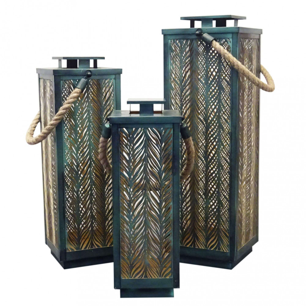 lanterne golden set 3 pz, lanterne verde e oro, lanterne giardino, lanterne , arredo giardino , arredamento giardino, arredo giardino Bergamo, arredamento giardino Bergamo, giardinaggio, giardinaggio Bergamo, Rota Commerciale