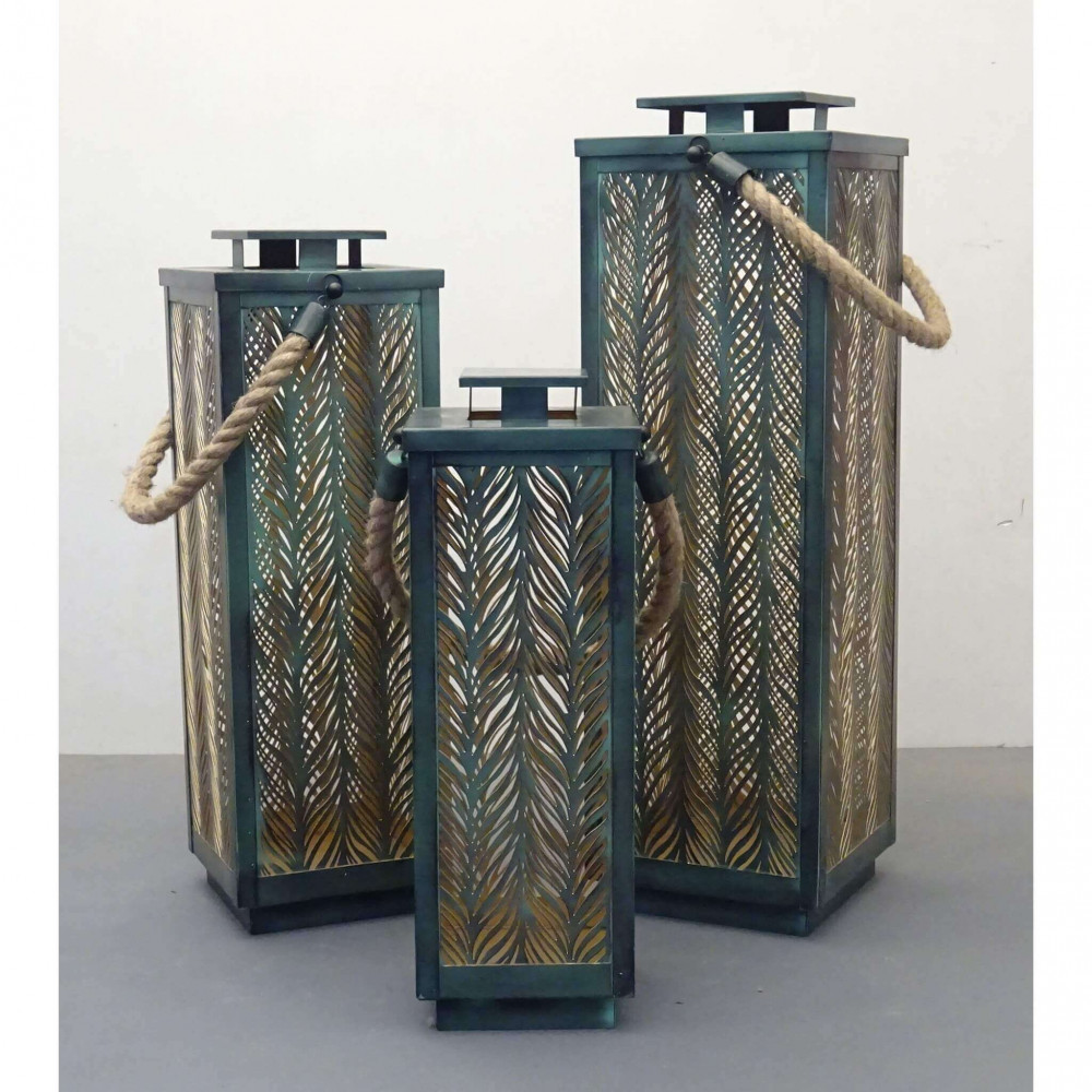 SET DI 3 LANTERNE IN METALLO DANIELLE SET DI 3 LANTERNE IN METALLO DANIELLE